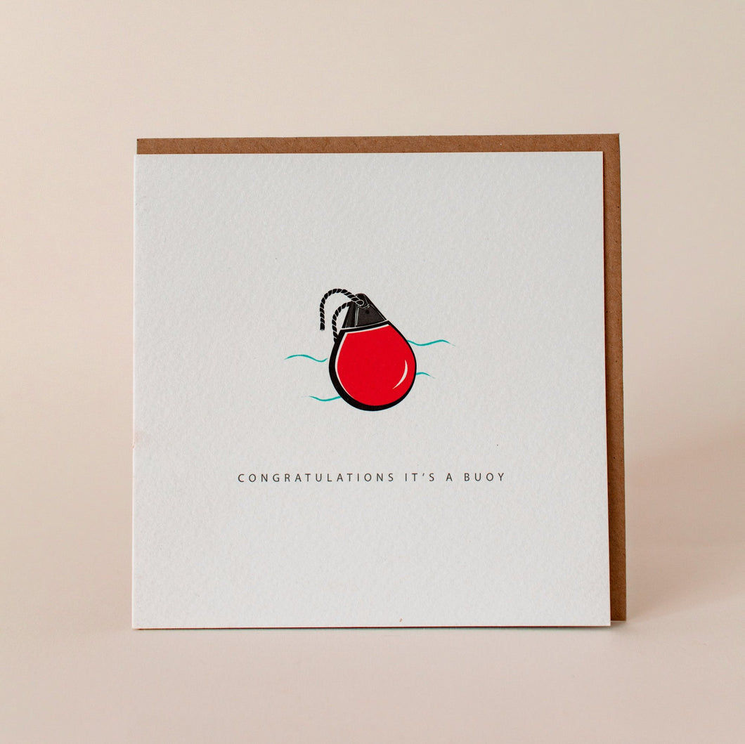 Congratulations It's A Buoy Greeting Card