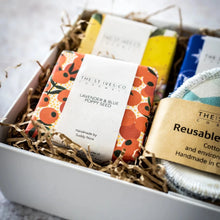 Load image into Gallery viewer, Three Handmade Cornish Soaps &amp; Eco Facewipes Hamper
