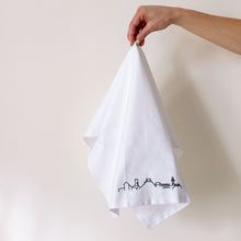 Load image into Gallery viewer, Stripe &amp; Embroidered Skyline Teatowel Set
