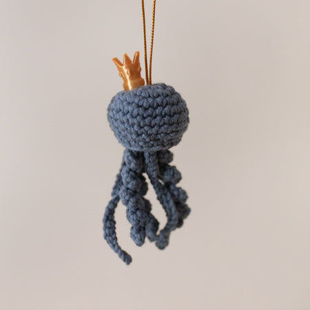 Grey Christmas Jellyfish Decoration