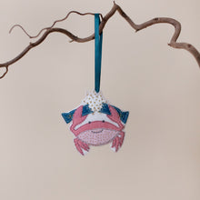 Load image into Gallery viewer, Crab Christmas decoration
