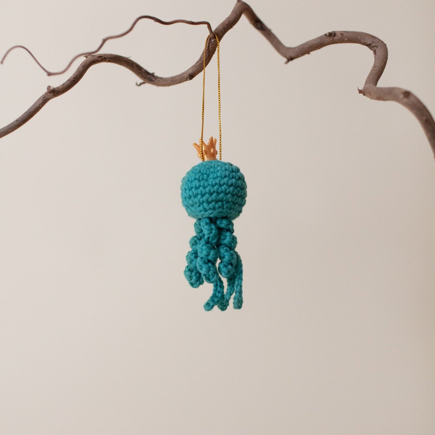 Blue Christmas jellyfish decoration