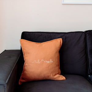 Rusty skyline cushion