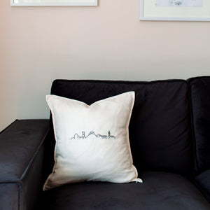 Cream St. Ives Skyline Linen Cushion