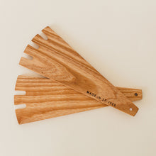 Load image into Gallery viewer, Set of wooden salad servers
