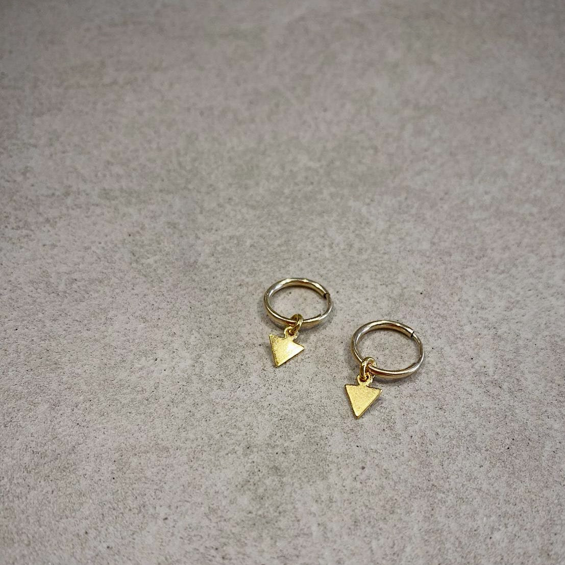 Gold Arrow Hoop Earrings