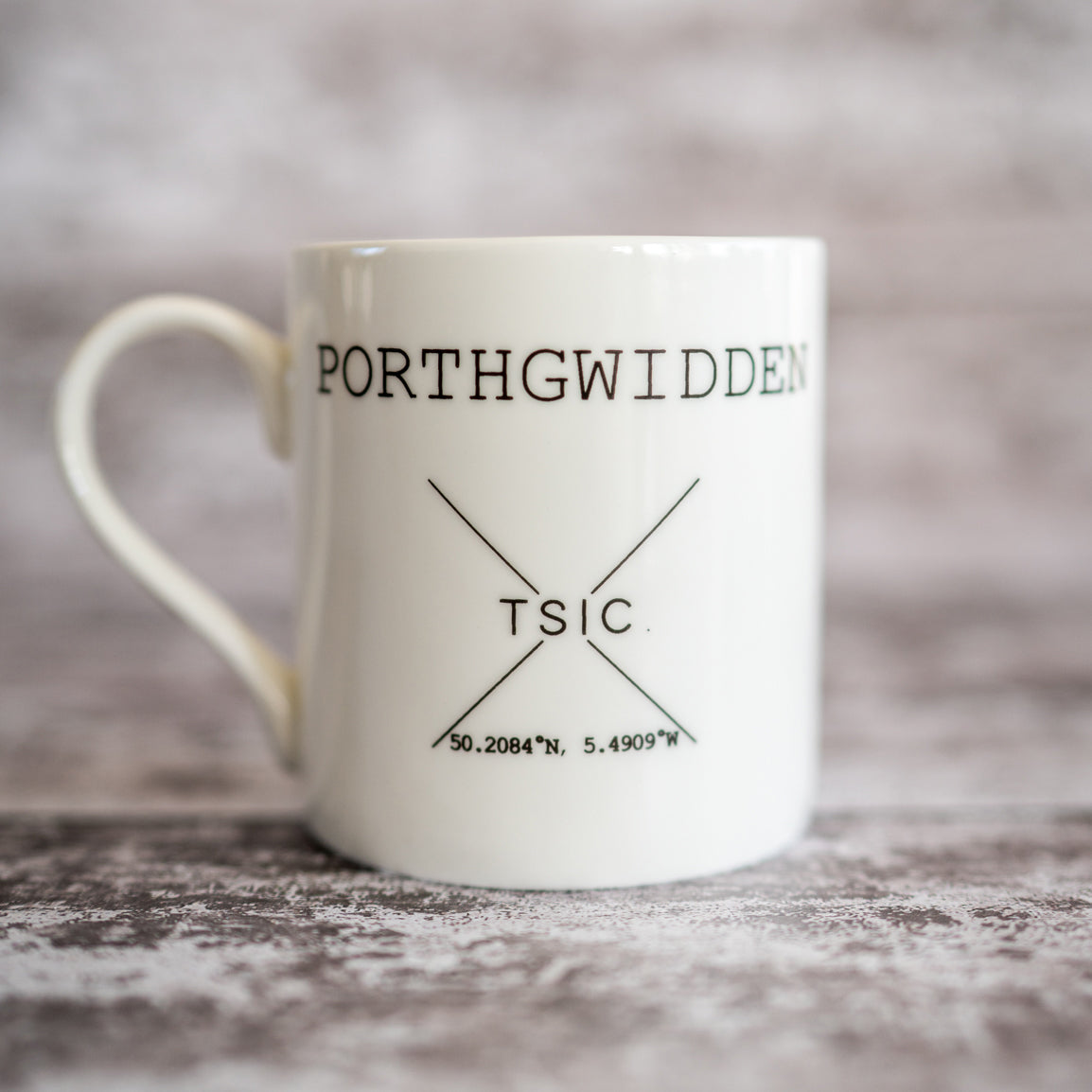 My Happy Place 'Porthgwidden' China Mug - The St. Ives Co. Cornwall Cornish Souvenir Holiday beach Gift Present Quality Best Tea Coffee Drink Mug Cup 