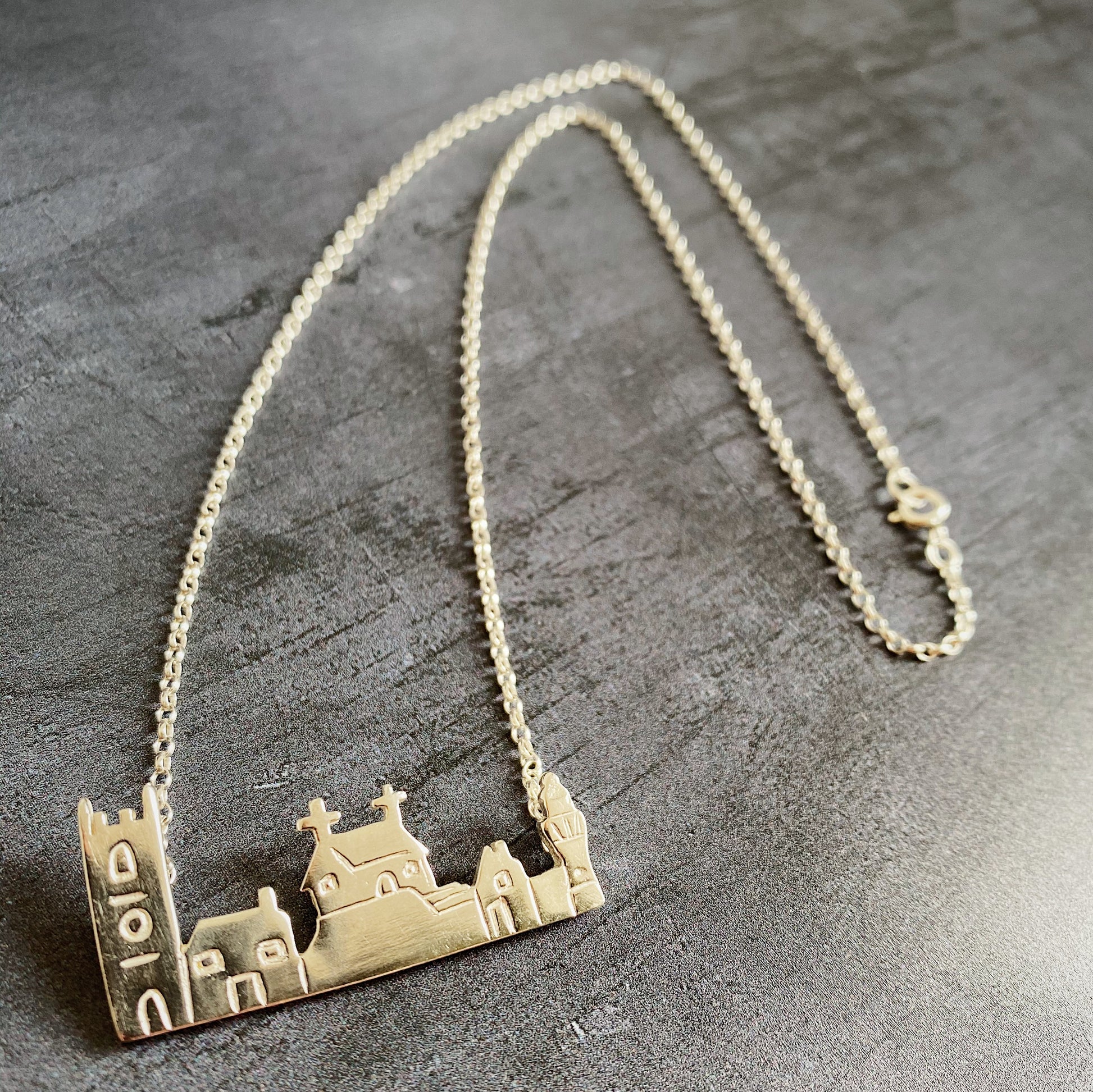 St.Ives Skyline Silver Necklace - The St. Ives Co. Cornish Cornwall Gift Unique Best Quality Personal Local For Her Thoughtful Memory