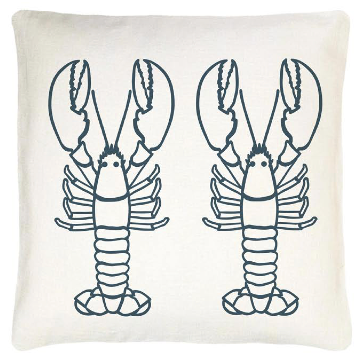 Teal Lobster Cushion