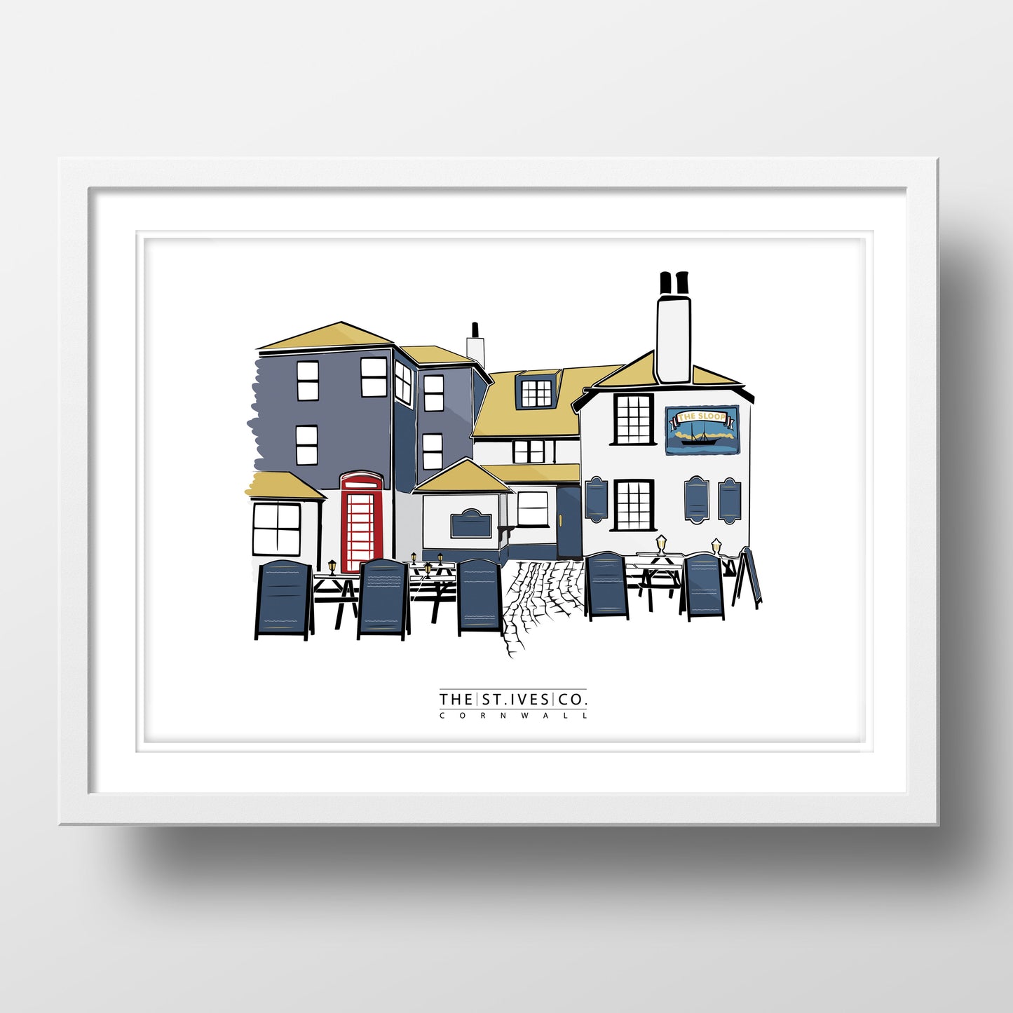 The Sloop St. Ives Print - The St. Ives Co.